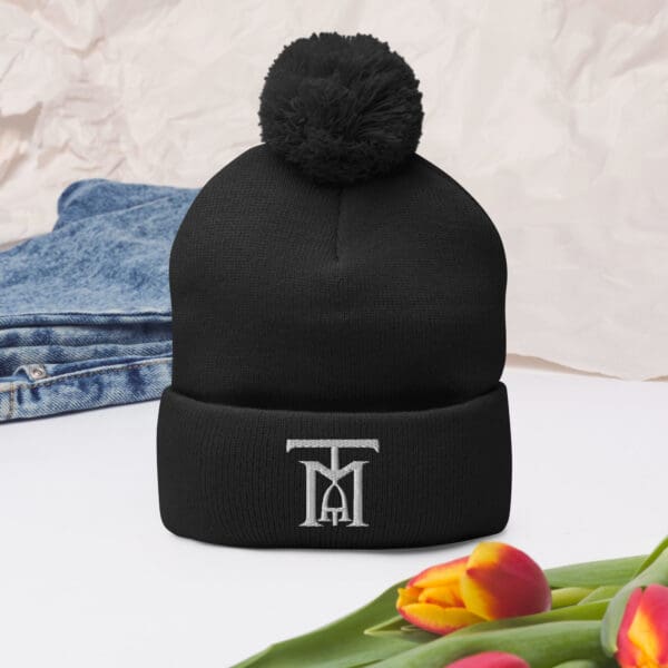 The Main Attraction Pom-Pom Beanie (logo only/ no words) - Image 9