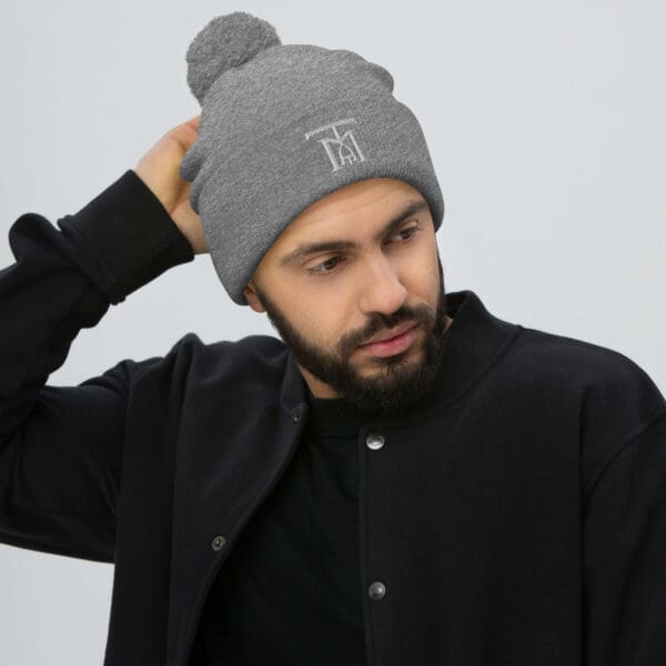 The Main Attraction Pom-Pom Beanie (logo only/ no words) - Image 11