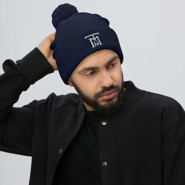 The Main Attraction Pom-Pom Beanie (logo only/ no words) - Image 15