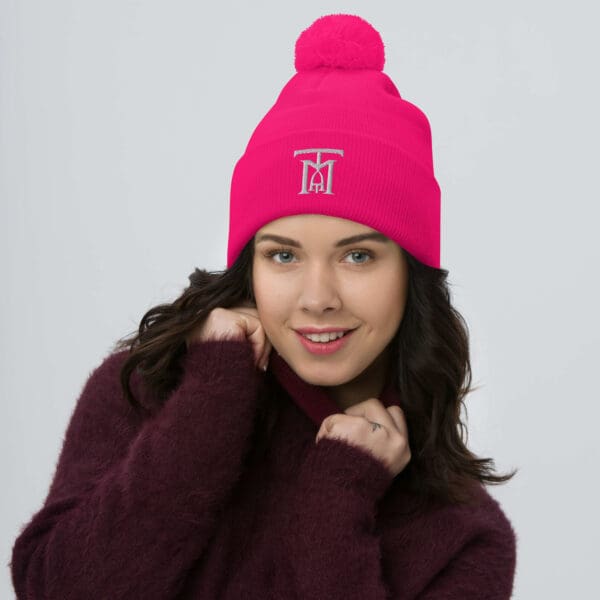 The Main Attraction Pom-Pom Beanie (logo only/ no words) - Image 5