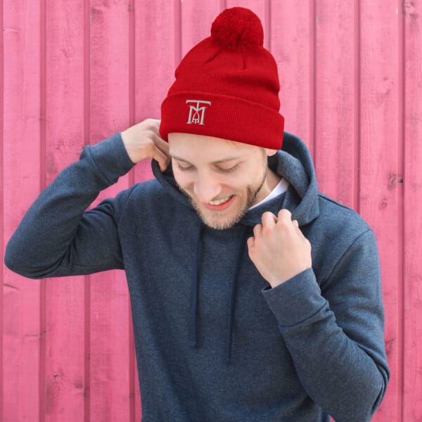 The Main Attraction Pom-Pom Beanie (logo only/ no words) - Image 3